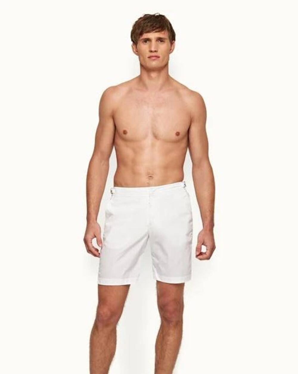 Orlebar Brown Mens Dane II Board Short in White 30